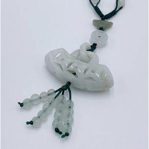 Natural Stone Carved Beaded Adjustable Necklace